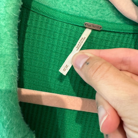 Free People Green Textured Jacket - Picture 3 of 8